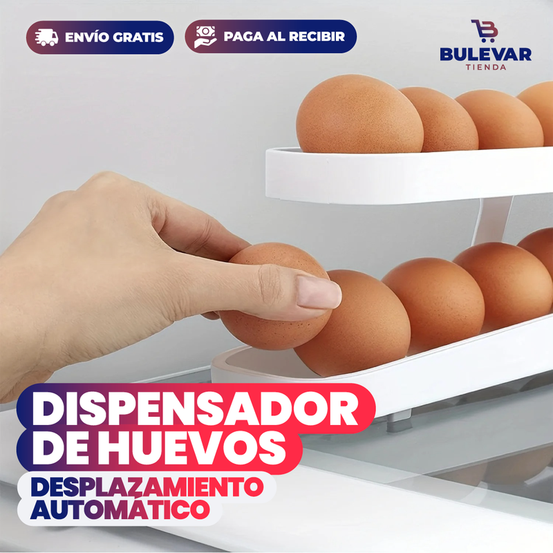 PROMO 2X1 DISPENSADOR DE HUEVOS DESPLAZAMIENTO AUTOMÁTICO