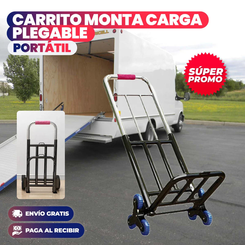 CARRITO MONTA CARGA PLEGABLE PORTÁTIL