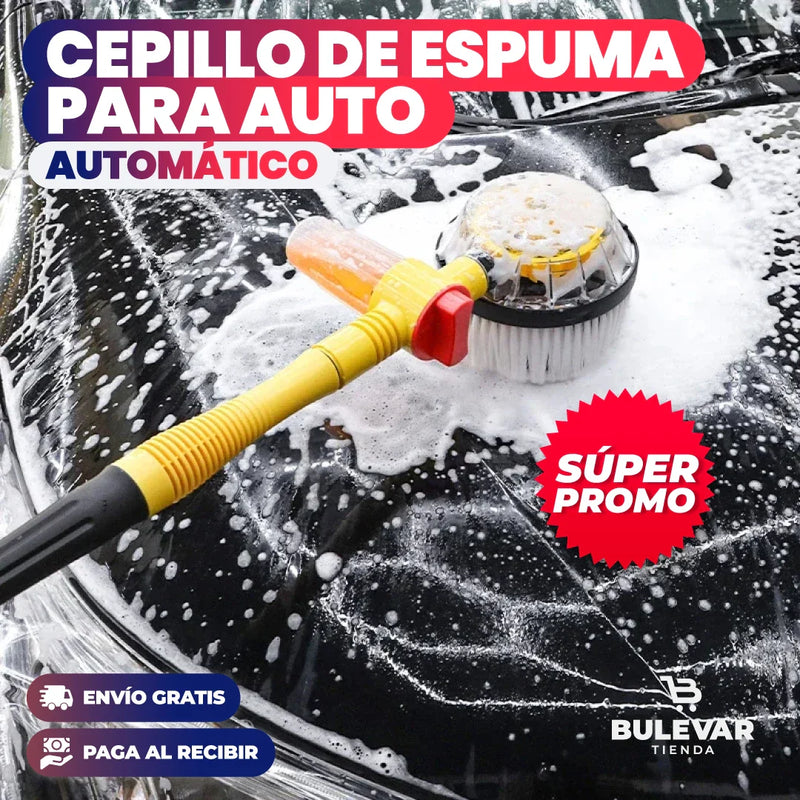 CEPILLO AUTOMÁTICO DE ESPUMA PARA AUTO
