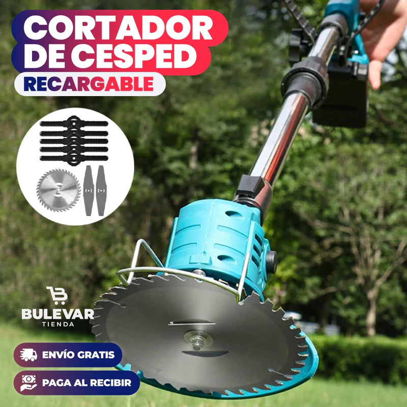 🍃 CORTADORA PODADORA DE CÉSPED RECARGABLE 🪵