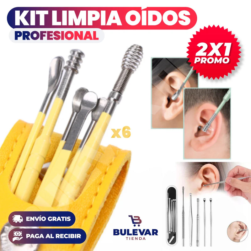 PROMO 2X1 KIT PROFESIONAL X6 LIMPIA OÍDOS