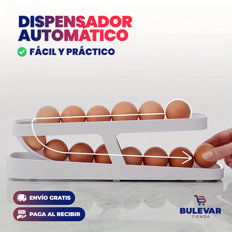PROMO 2X1 DISPENSADOR DE HUEVOS DESPLAZAMIENTO AUTOMÁTICO