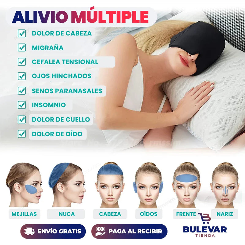 GORRO GEL PARA DOLORES DE CABEZA Y MIGRAÑA FÓRMULA AMERICANA