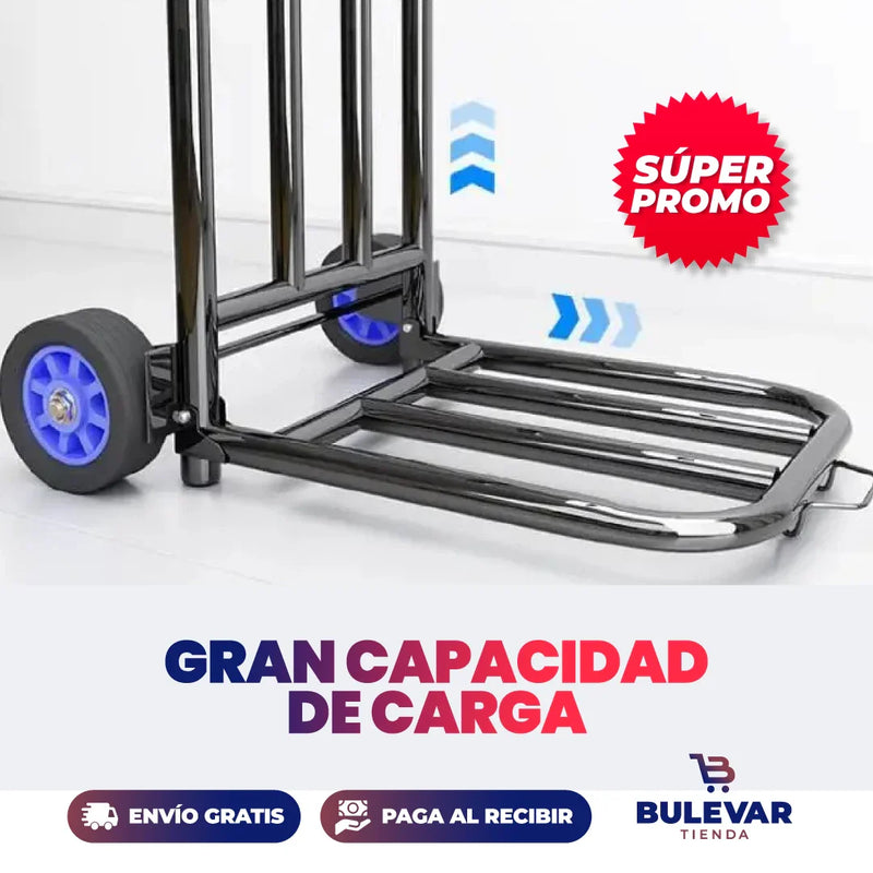 CARRITO MONTA CARGA PLEGABLE PORTÁTIL
