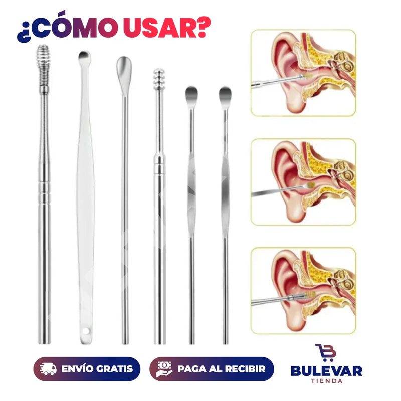 PROMO 2X1 KIT PROFESIONAL X6 LIMPIA OÍDOS