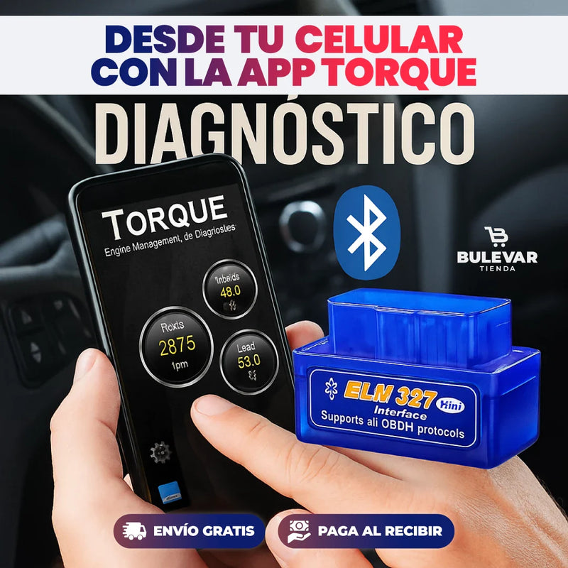 MINI ESCÁNER DE DIAGNÓSTICO PARA AUTOS + ENVÍO GRATIS