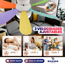 VENTILADOR DE TECHO CON LUZ LED