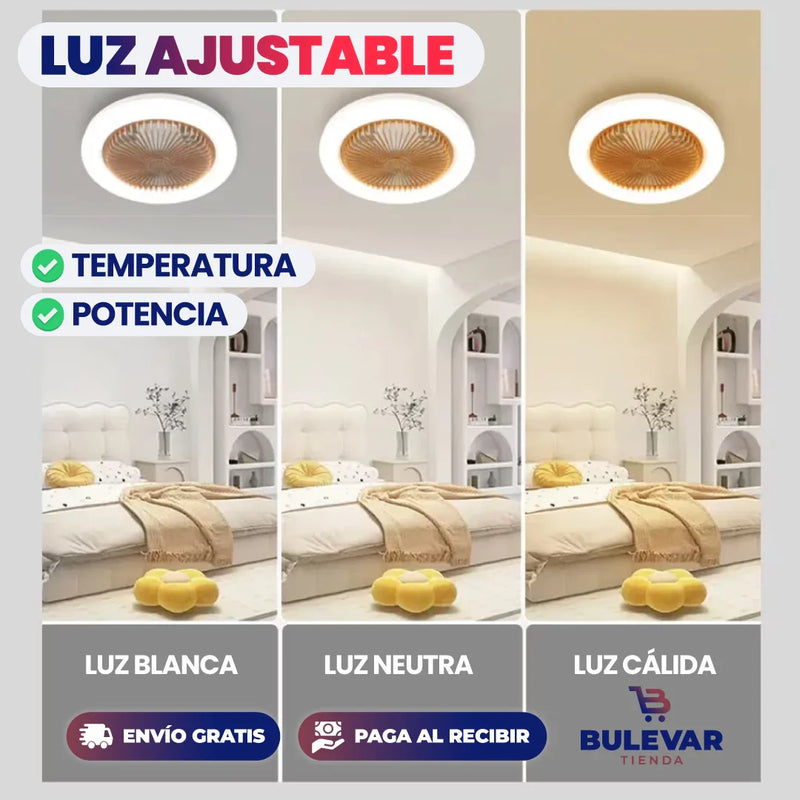 LAMPARA LED+ VENTILADOR