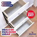 PROMO 3X1 PAPEL ALUMINIO ADHESIVO DE COCINA 60cm x 2 mt