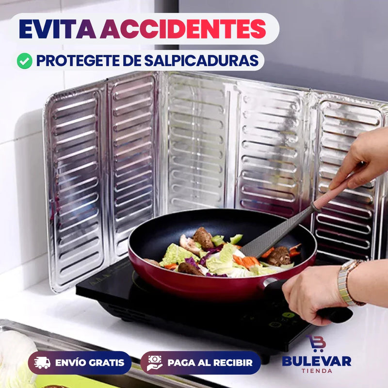 PACK DE 3 PROTECTORES DE ACEITE RESISTENTE AL CALOR PARA LA COCINA