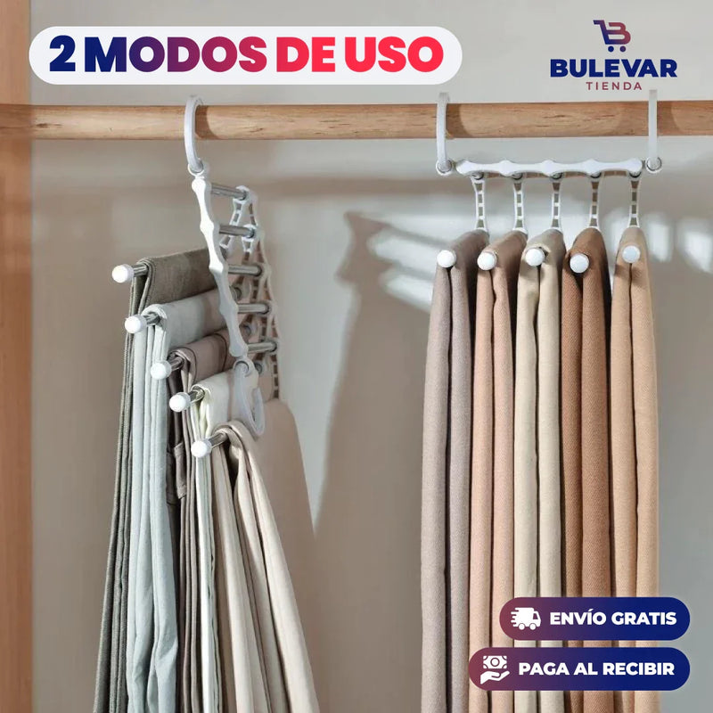 PROMO 2X1 SERCHA PARA ROPA PLEGABLE 5 EN 1