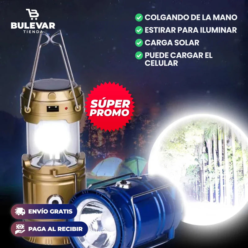 LINTERNA LED 3 EN 1 PARA CAMPING