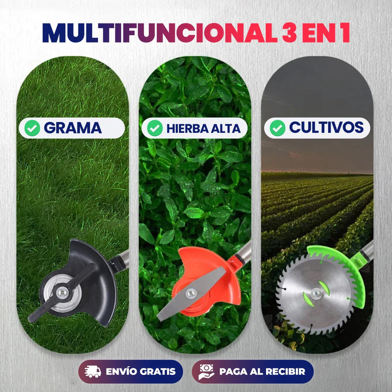 🍃 CORTADORA PODADORA DE CÉSPED RECARGABLE 🪵