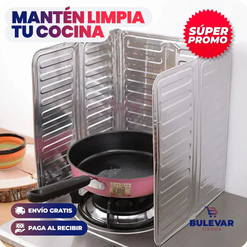 PACK DE 3 PROTECTORES DE ACEITE RESISTENTE AL CALOR PARA LA COCINA