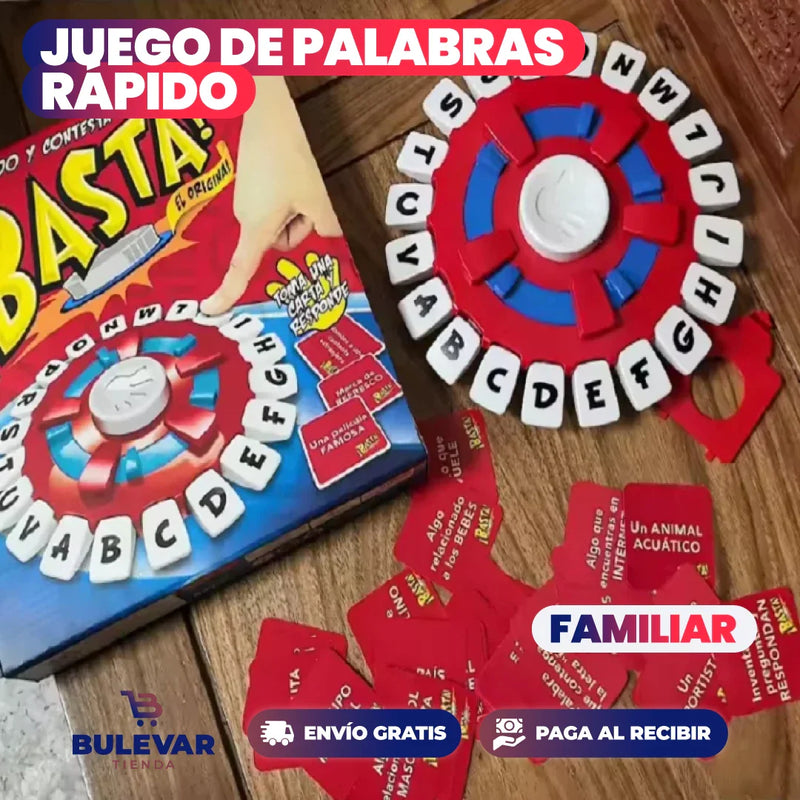¡BASTA YA! - JUEGO DE PALABRAS RÁPIDO, EDUCATIVO Y DIVERTIDO.