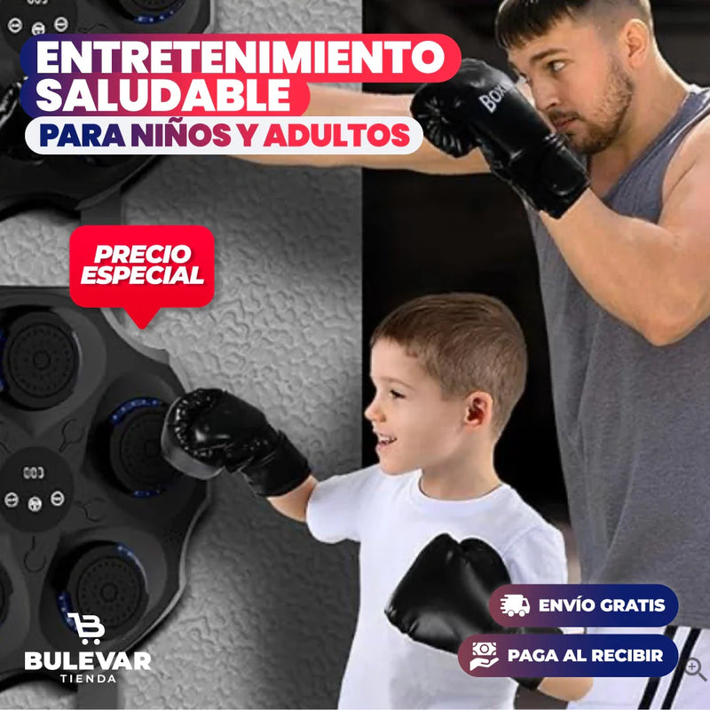 MÁQUINA DE BOXEO MUSICAL PARA NIÑOS Y ADULTOS