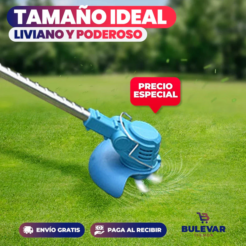 🍃 CORTADORA PODADORA DE CÉSPED RECARGABLE 🪵