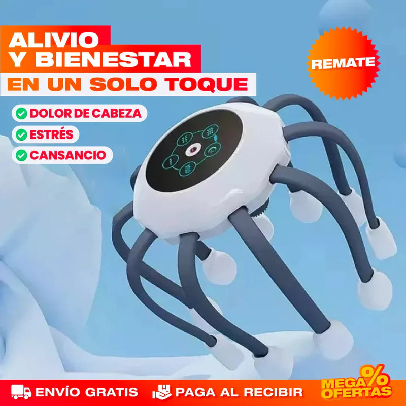 MASAJEADOR DE CABEZA RELAJANTE RECARGABLE