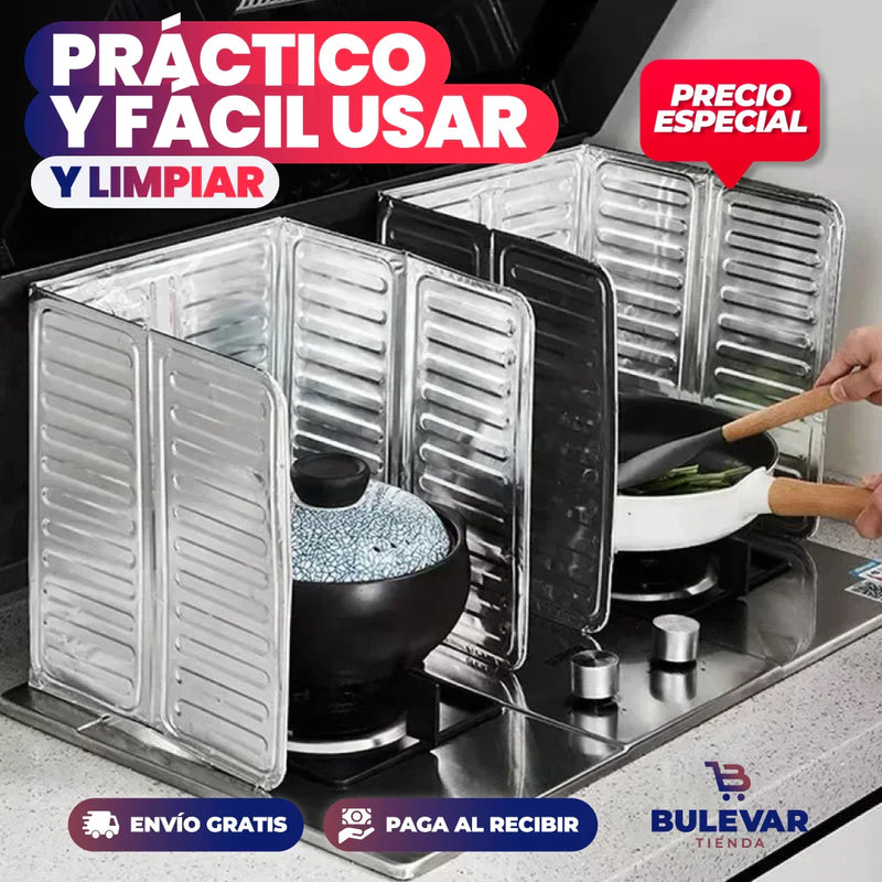 PACK DE 3 PROTECTORES DE ACEITE RESISTENTE AL CALOR PARA LA COCINA