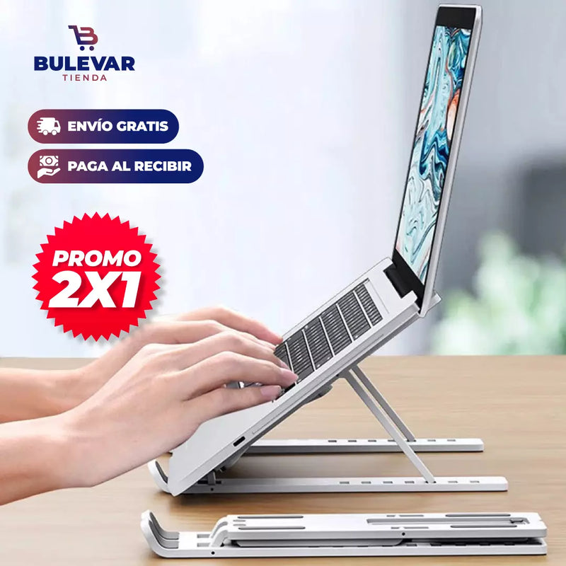 PROMO 2X1 SOPORTE PLEGABLE PARA COMPUTADOR PORTÁTIL