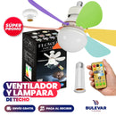 VENTILADOR DE TECHO CON LUZ LED