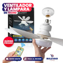 VENTILADOR BLANCO DE TECHO CON LUZ LED